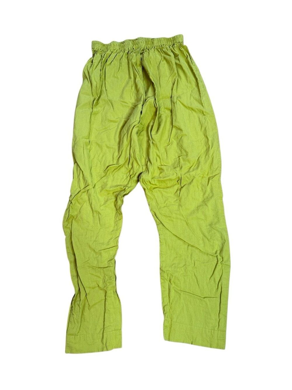Handmade cotton lime green harem pants medium women’s
